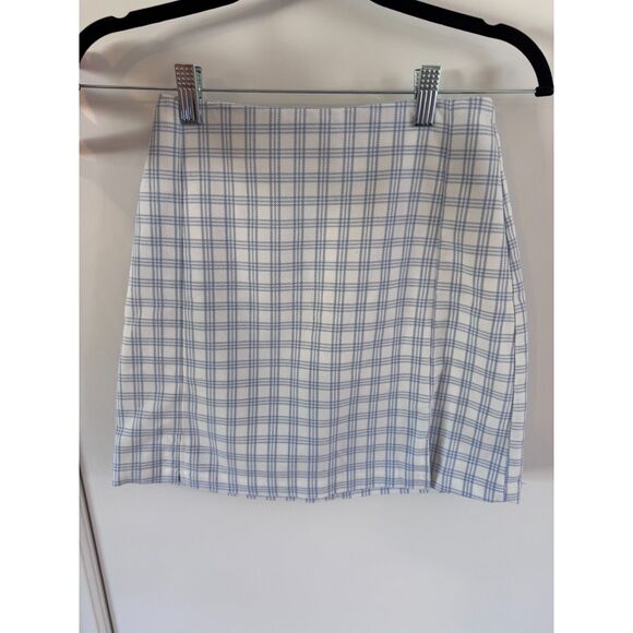 NWOT Brandy Melville Cara Skirt by John Galt Blue Plaid Skirts Bundle - Picture 4 of 8